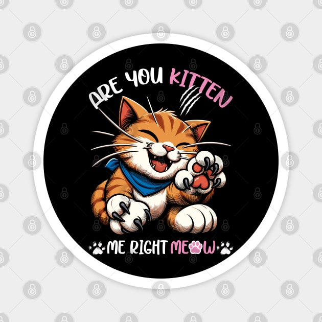 Cute Cat Claw Magnet by JessArty